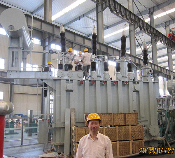 塔吉克斯坦客戶來公司驗收2x50MVA/110KV變電站全套設(shè)備